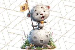 Outer Space Safari Clipart, Space Animal PNG Product Image 3