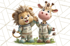 Outer Space Safari Clipart, Space Animal PNG Product Image 3