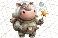Outer Space Safari Clipart, Space Animal PNG Product Image 2