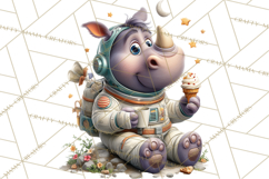 Outer Space Safari Clipart, Space Animal PNG Product Image 3