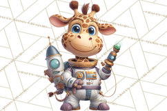 Outer Space Safari Clipart, Space Animal PNG Product Image 3