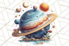 Outer Space Safari Clipart, Space Animal PNG Product Image 4
