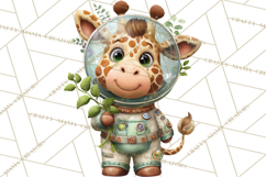 Outer Space Safari Clipart, Space Animal PNG Product Image 5