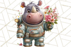 Outer Space Safari Clipart, Space Animal PNG Product Image 5