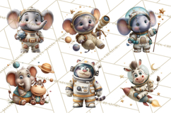 Outer Space Safari Clipart, Space Animal PNG Product Image 6