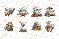 Outer Space Safari Clipart, Space Animal PNG Product Image 8