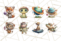 Outer Space Safari Clipart, Space Animal PNG Product Image 3