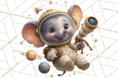 Outer Space Safari Clipart, Space Animal PNG Product Image 5