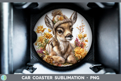 GorgeousSafari Knit Hat Car Coaster design.