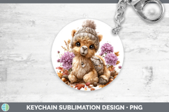 GorgeousSafari Knit Hat Keychain design.