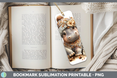 GorgeousSafari Knit Hat Bookmark design.