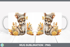 GorgeousSafari Knit Hat Mug Wrap design.