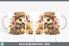 GorgeousSafari Knit Hat Mug Wrap design.