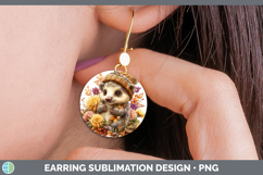 GorgeousSafari Knit Hat Round Earrings design.