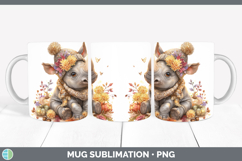 GorgeousSafari Knit Hat Mug Wrap design.
