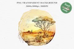 Safari Landscape Savanna Nature Trees Lake Plants Clipart Image Watercolor Transparent Print invitation t-shirt designs sublimation kids printable digital watercolor african landscape, Safari Animals clipart, Savanna Nature, Trees Lake, Plants drawing