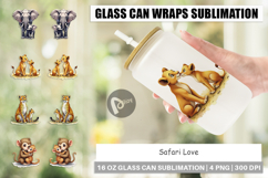 Safari Love Soft Nursery Glass Can Product Image 1