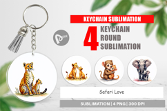Safari Love Soft Nursery Keychain Product Image 1
