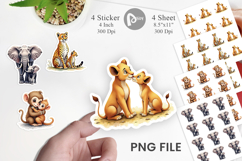 Safari Love Soft Nursery Sticker Product Image 1