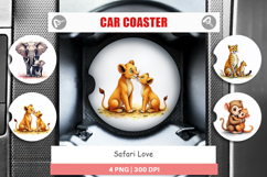 Safari Love Soft Nursery Car Coaster Product Image 1