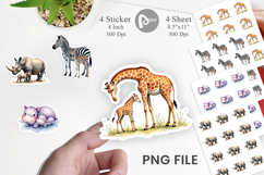 Safari Love Soft Nursery Sticker Product Image 1