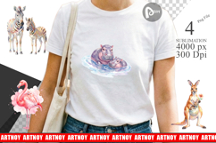 Safari Mom And Baby Animal Sublimation Product Image 1