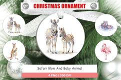 Safari Mom And Baby Animal Ornament Product Image 1