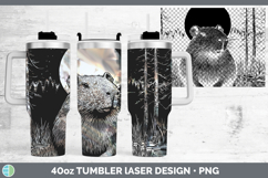 GorgeousSafari Moon Laser 40oz Tumbler design.