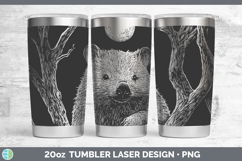 GorgeousSafari Moon Laser 20oz Tumbler design.