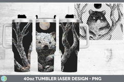GorgeousSafari Moon Laser 40oz Tumbler design.