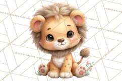 Safari Nursery Buddies Clipart PNG, Animal Clipart PNG Product Image 4