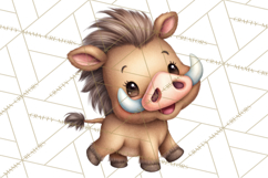 Safari Nursery Buddies Clipart PNG, Animal Clipart PNG Product Image 3
