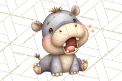Safari Nursery Buddies Clipart PNG, Animal Clipart PNG Product Image 3