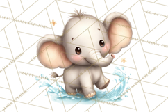 Safari Nursery Buddies Clipart PNG, Animal Clipart PNG Product Image 2