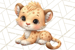 Safari Nursery Buddies Clipart PNG, Animal Clipart PNG Product Image 5