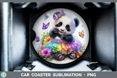 GorgeousSafari Rainbow Summer Car Coaster design.
