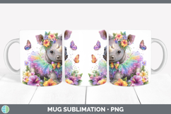GorgeousSafari Rainbow Summer Mug Wrap design.