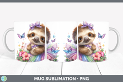 GorgeousSafari Rainbow Summer Mug Wrap design.