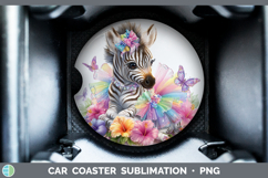 GorgeousSafari Rainbow Summer Car Coaster design.