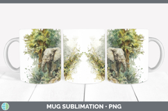 GorgeousSafari Sketch Mug Wrap design.