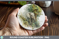 GorgeousSafari Sketch Round Coaster design.