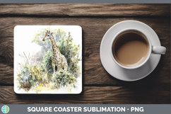 GorgeousSafari Sketch Square Coaster design.