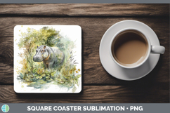 GorgeousSafari Sketch Square Coaster design.