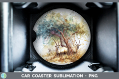GorgeousSafari Sketch Car Coaster design.
