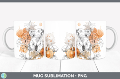 GorgeousSafari Splash Halloween Mug Wrap design.