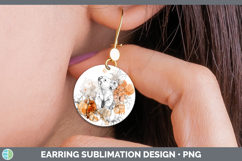 GorgeousSafari Splash Halloween Round Earrings design.