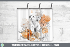 GorgeousSafari Splash Halloween Tumbler design.