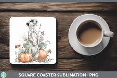 GorgeousSafari Splash Halloween Square Coaster design.