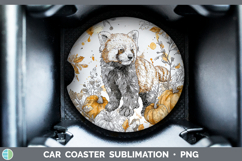 GorgeousSafari Splash Halloween Car Coaster design.