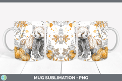GorgeousSafari Splash Halloween Mug Wrap design.